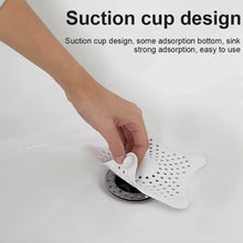 White Silicone Star Shaped Sink Filter Bathroom Hair Catcher Drain Strainers for Basin