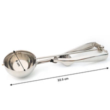 Premium Stainless Steel Ice Cream Scoop with Trigger Release –Approx 70 ML Capacity