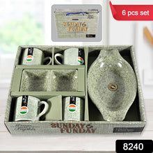 Sunday Funday 6-Piece Tea Set – Platter & Dual Bowl